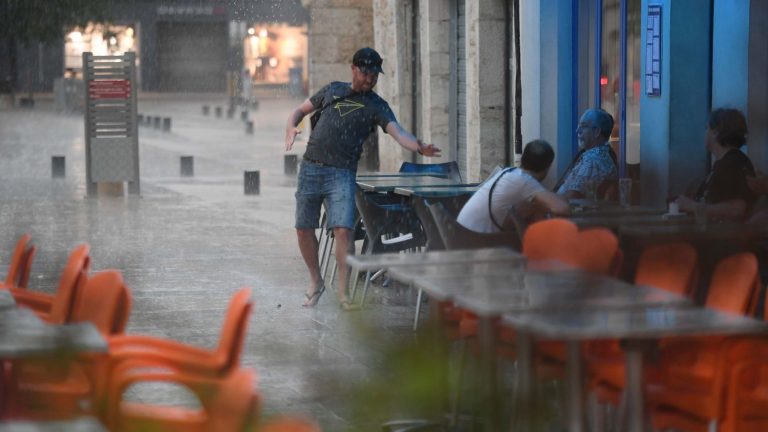 of the first damage observed in several towns in eastern France