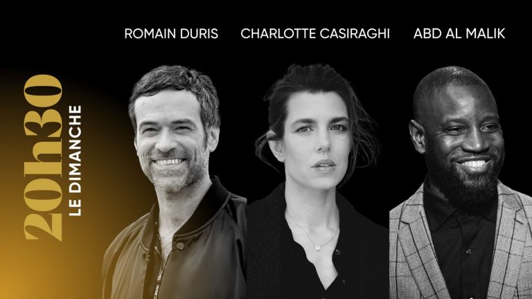 “8:30 p.m. on Sunday”.  With Romain Duris, Charlotte Casiraghi and Abd al Malik