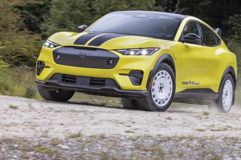 A Ford Mustang Mach-E for muddy roads