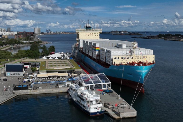 Decarbonization of maritime transport |  Maersk christens the first bio-methanol ship