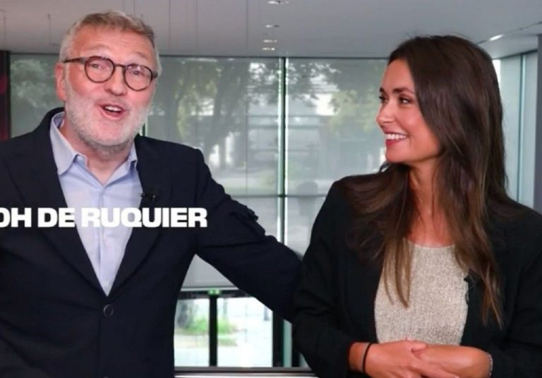 Laurent Ruquier and Julie Hammet slip up during their premiere on BFMTV