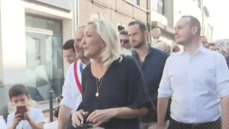 Marine Le Pen returns to school