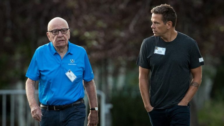 Media mogul Rupert Murdoch passes keys to his Fox empire to son Lachlan