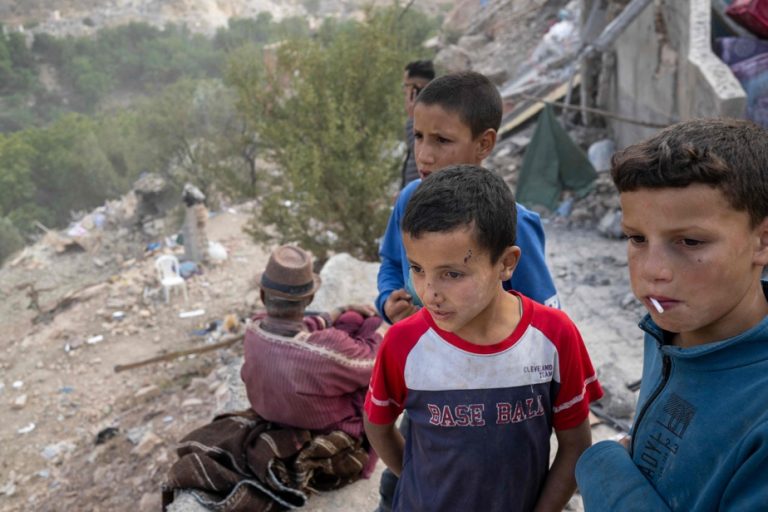 Morocco |  In a village in the High Atlas, children traumatized by the earthquake