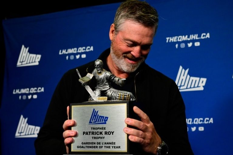 New LJHMQ trophy |  Patrick Roy touched and proud