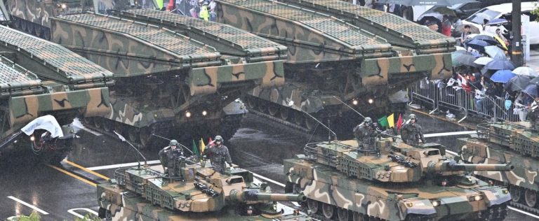 South Korea held its first military parade in ten years