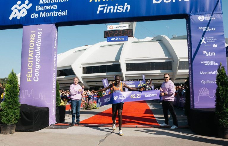 The Montreal marathon won by the Kenyan Felex Cheruiyot Rop