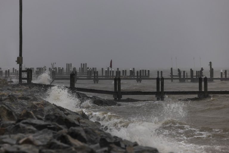 Tropical Storm Ophelia makes landfall in North Carolina