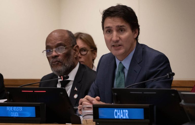 Trudeau does not say if Canada would participate in a multinational mission in Haiti