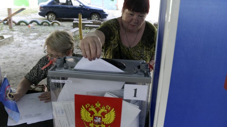 Vladimir Putin’s party comes out on top in the elections organized by Russia in the annexed regions