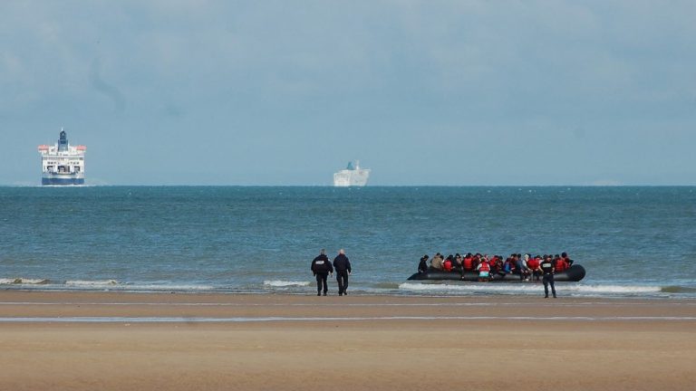 a migrant found dead on a beach in Sangatte