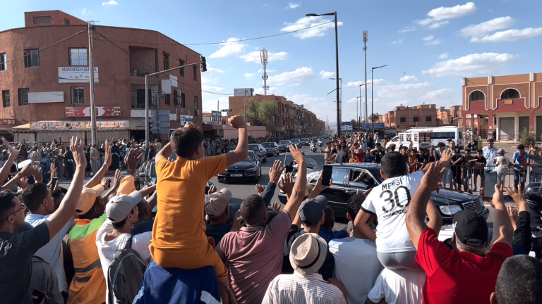 almost four days after the earthquake, King Mohammed VI made a first public appearance in Marrakech