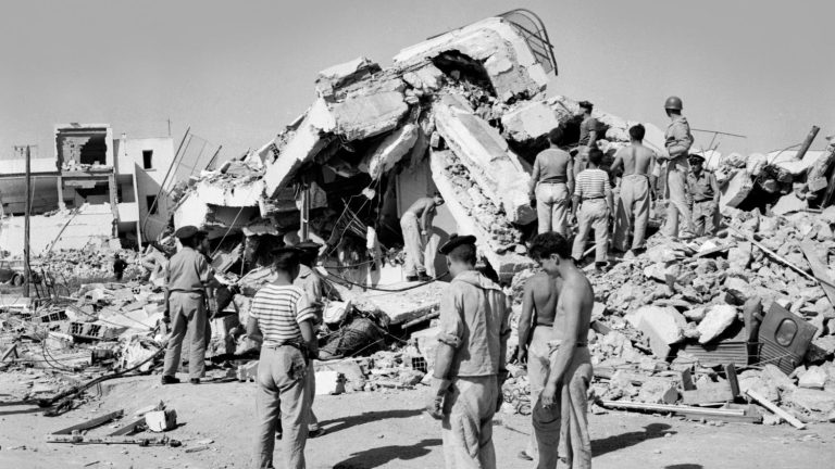 in 1960, an earthquake killed 12,000 people and wiped out the city of Agadir.