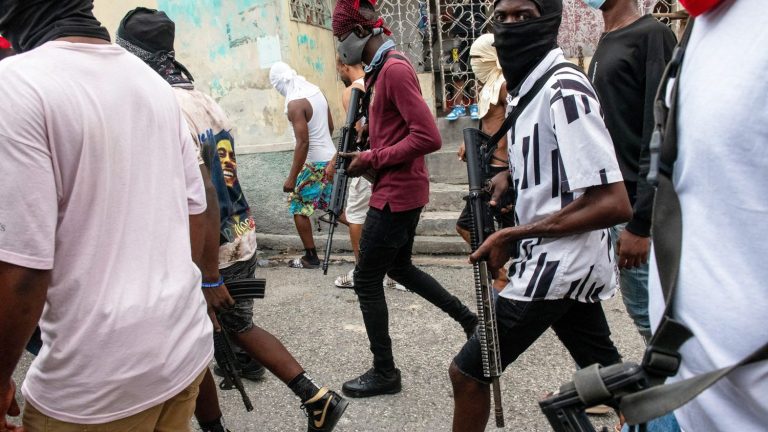 in Haiti, thousands of people flee gangs