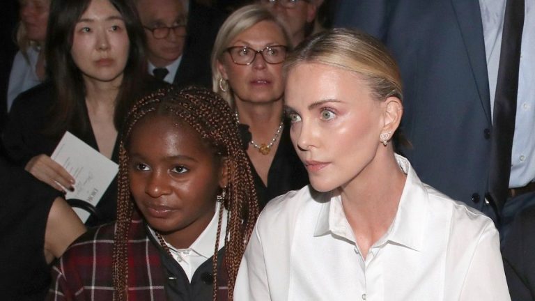 stylish duo at the Dior show for Paris Fashion Week!