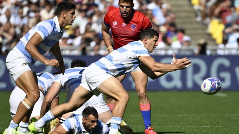 the Pumas take off… Follow the Rugby World Cup match