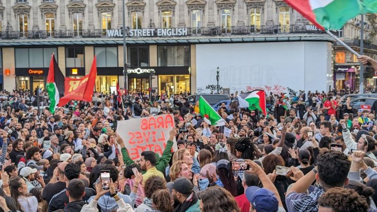 3,000 people at the pro-Palestinian demonstration in Paris, although banned