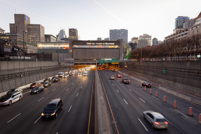 Access to downtown |  The Ville-Marie highway heavily obstructed this weekend