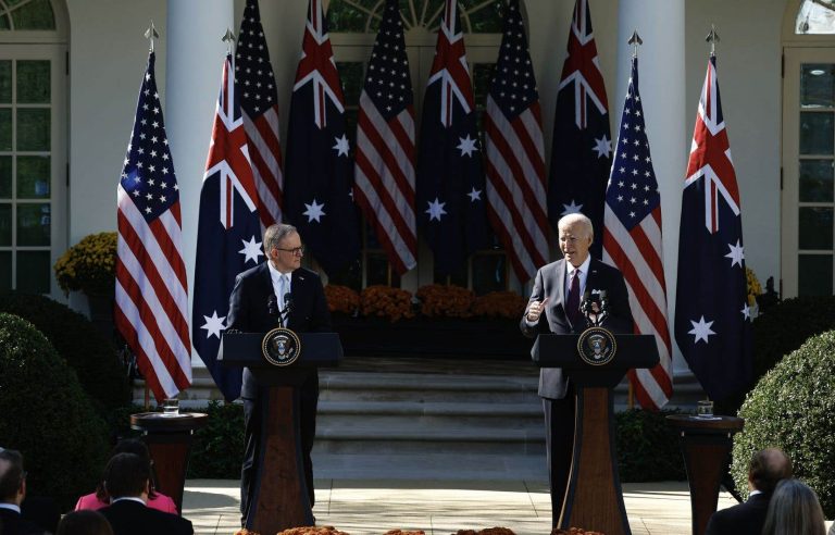 Biden welcomes alliance with Australia, warns Beijing