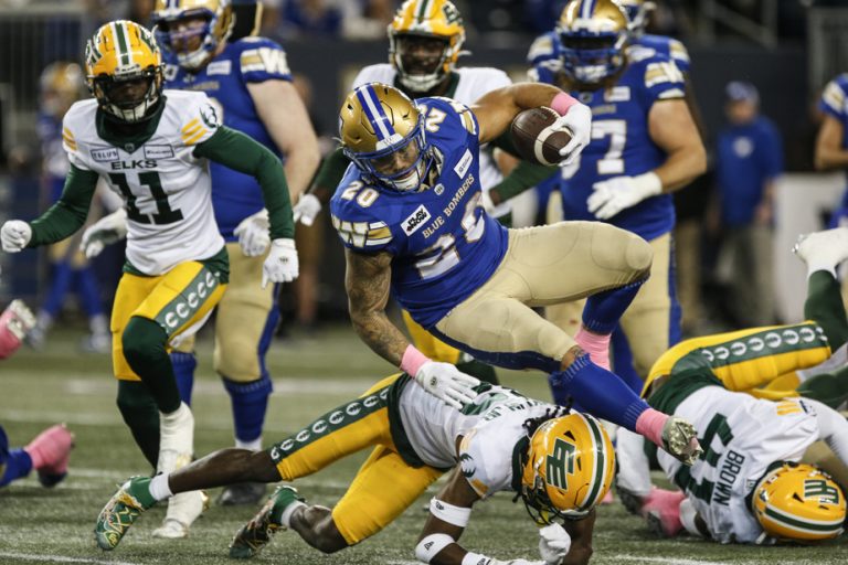 CFL |  Blue Bombers crush Elks 45-25