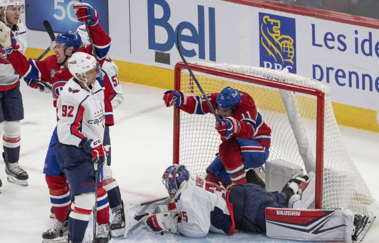 Caufield scores in overtime and the Canadian beats the Capitals 3-2