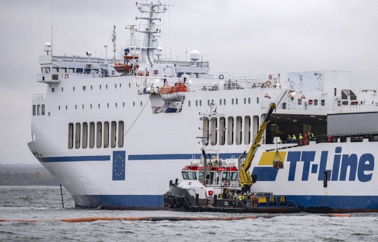 Cleaning up diesel spilled from stranded ferry in Sweden could take a year