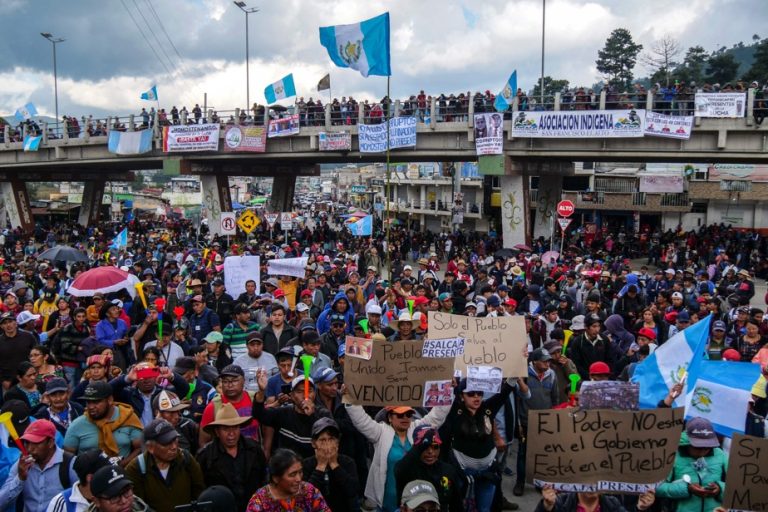 Guatemala |  Demonstrators once again demand an end to the “persecution” of the president-elect