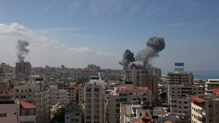 Hamas launches a vast operation from Gaza against Israel, which responds with airstrikes