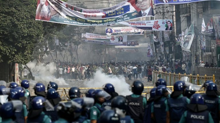 police officer and protester killed during opposition rally