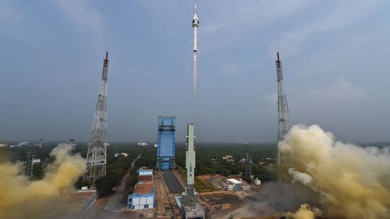 India successfully launched the first unmanned test of its future orbital mission