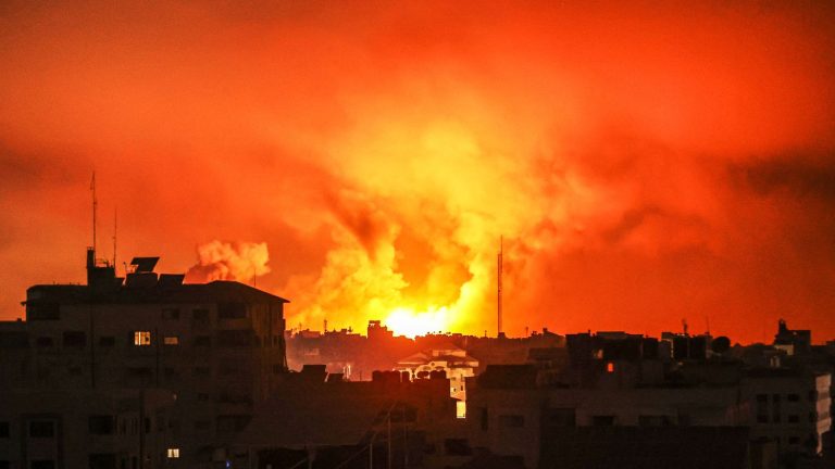 Israeli army says it hit 150 underground targets after massive bombing in Gaza Strip