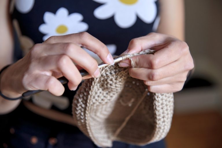 Knitting, crochet and embroidery are gaining popularity among young people