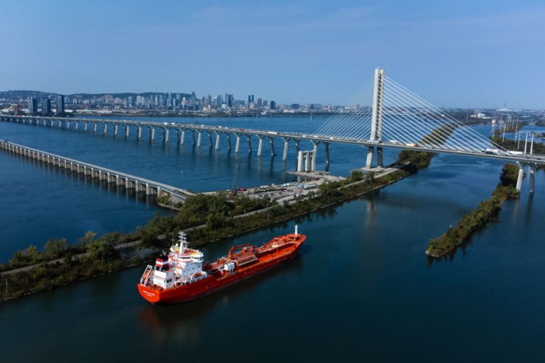 Lawrence Seaway |  Demonstration of strikers Monday in Saint-Lambert