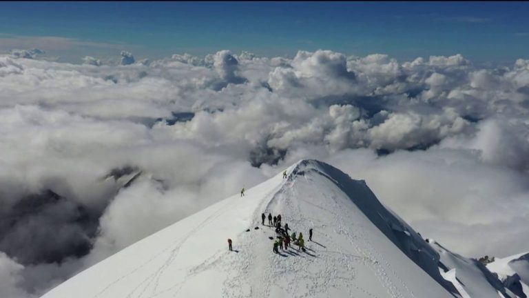 Mont Blanc has lost two meters in two years