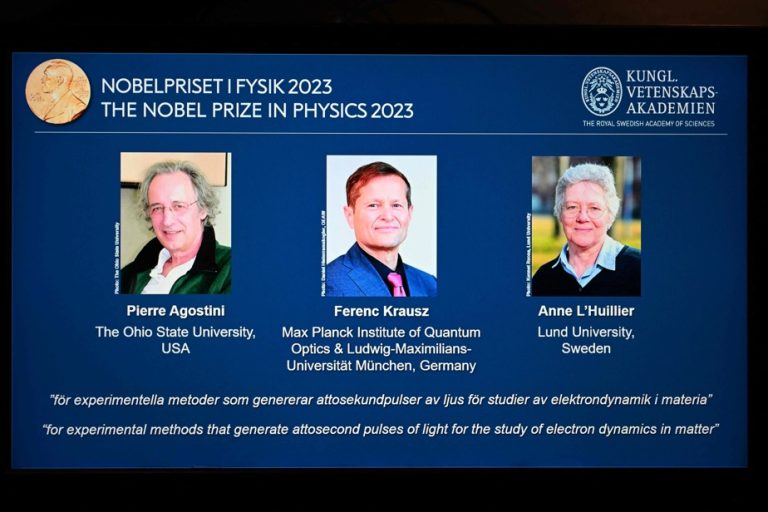 Nobel Prize in Physics |  Three researchers who studied rewarded electrons