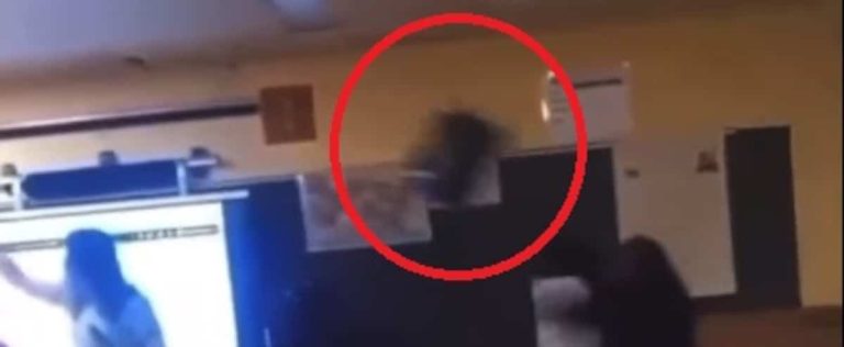 ON VIDEO |  A 15-year-old student throws a chair at her teacher’s head