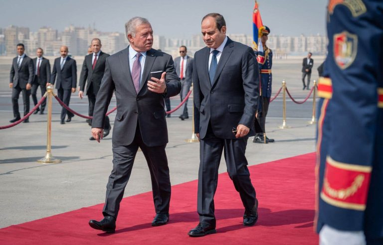 Sissi and Abdullah II call for an “immediate” end to the war in Gaza