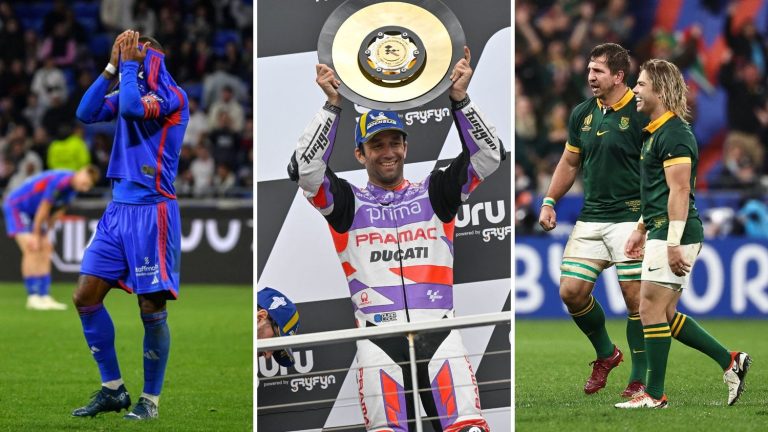 South Africa joins New Zealand in the final, Zarco’s glory day, another disaster for OL… The sports recap of the weekend