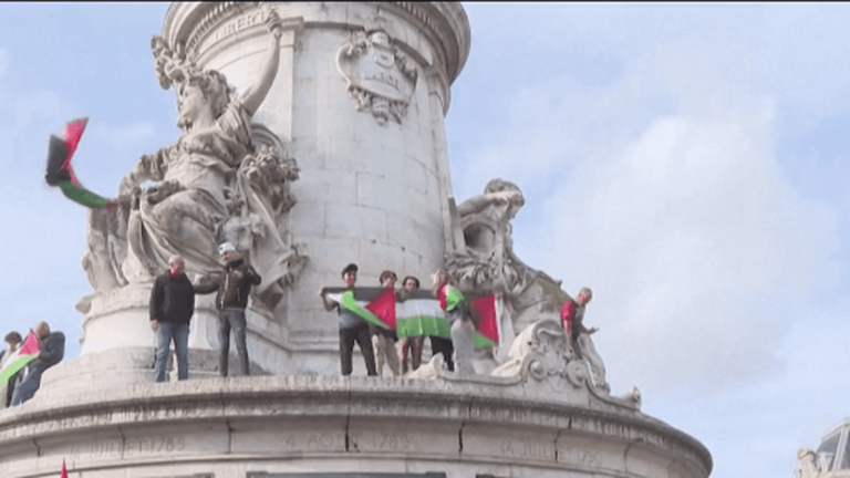 War between Hamas and Israel: a rally in support of Gaza in Paris