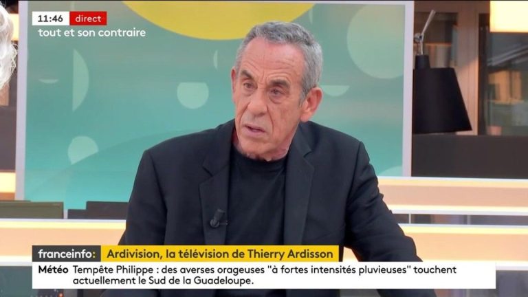 big clash between Thierry Ardisson and Philippe Vandel in the middle of an interview