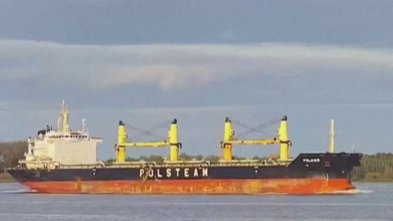 collision between two cargo ships off the coast of Germany