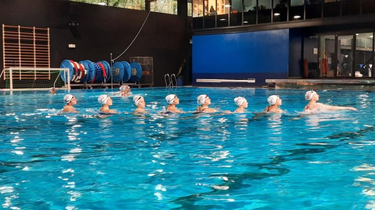 the French artistic swimming team begins its rehearsals with Mourad Merzouki