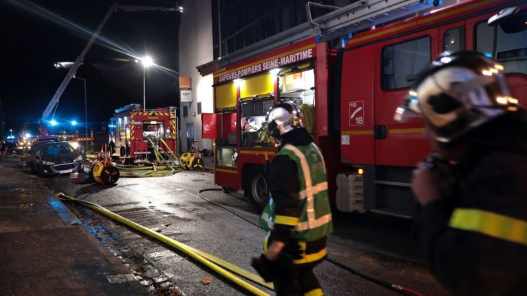 two disused buildings collapse after a major fire