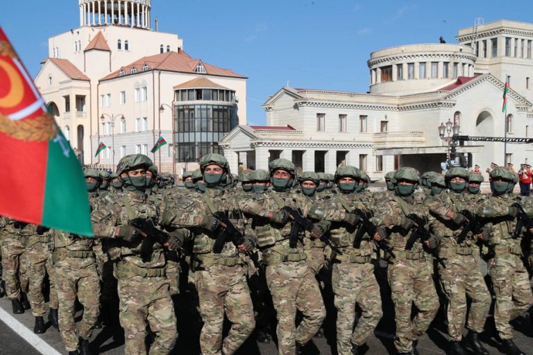 Azerbaijan’s military parade in the capital of Nagorno-Karabakh