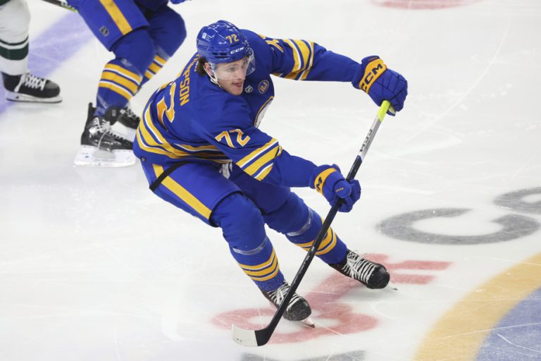 Buffalo Sabers |  Tage Thompson will miss at least a month of play