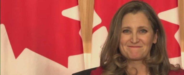 Chrystia Freeland defends her economic update: “We have the lowest debt and deficit in the G7”