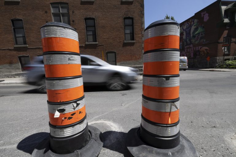 Construction sites in Montreal in 2024 |  The City promises far fewer “superfluous cones”