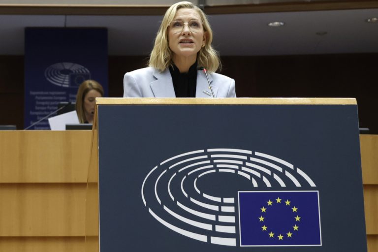 European Parliament |  Cate Blanchett calls out ‘dangerous myths’ about refugees