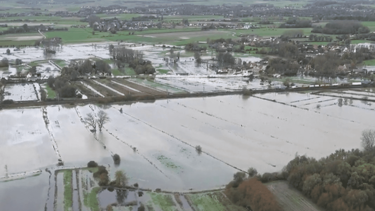 Floods in Pas-de-Calais: residents and emergency services on maximum alert