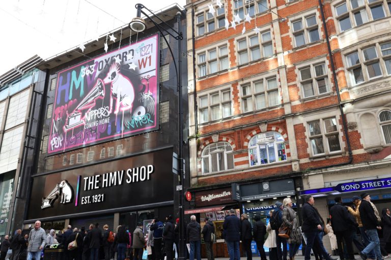 HMV reopens its iconic Oxford Street store